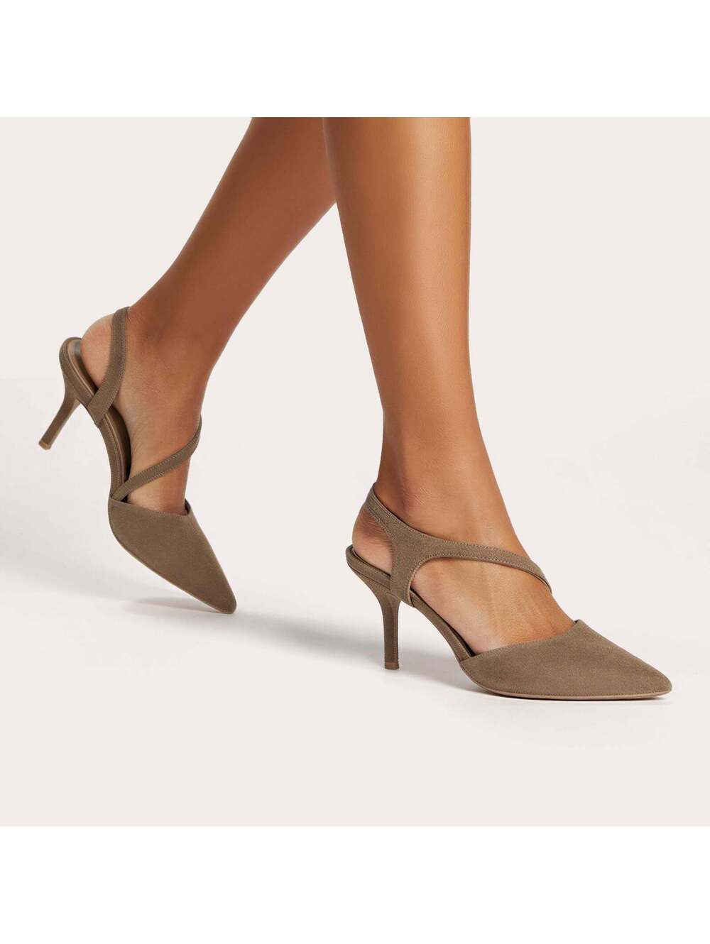 Carvela Symmetry Court Tan Suede Heel EU 39 / US 8